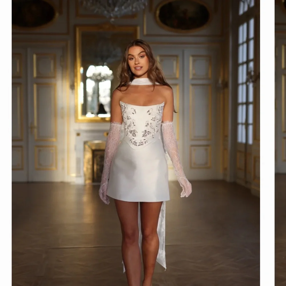 Everly Mini Bridal Dress by Rosie Etienne - Picture 1 of 3